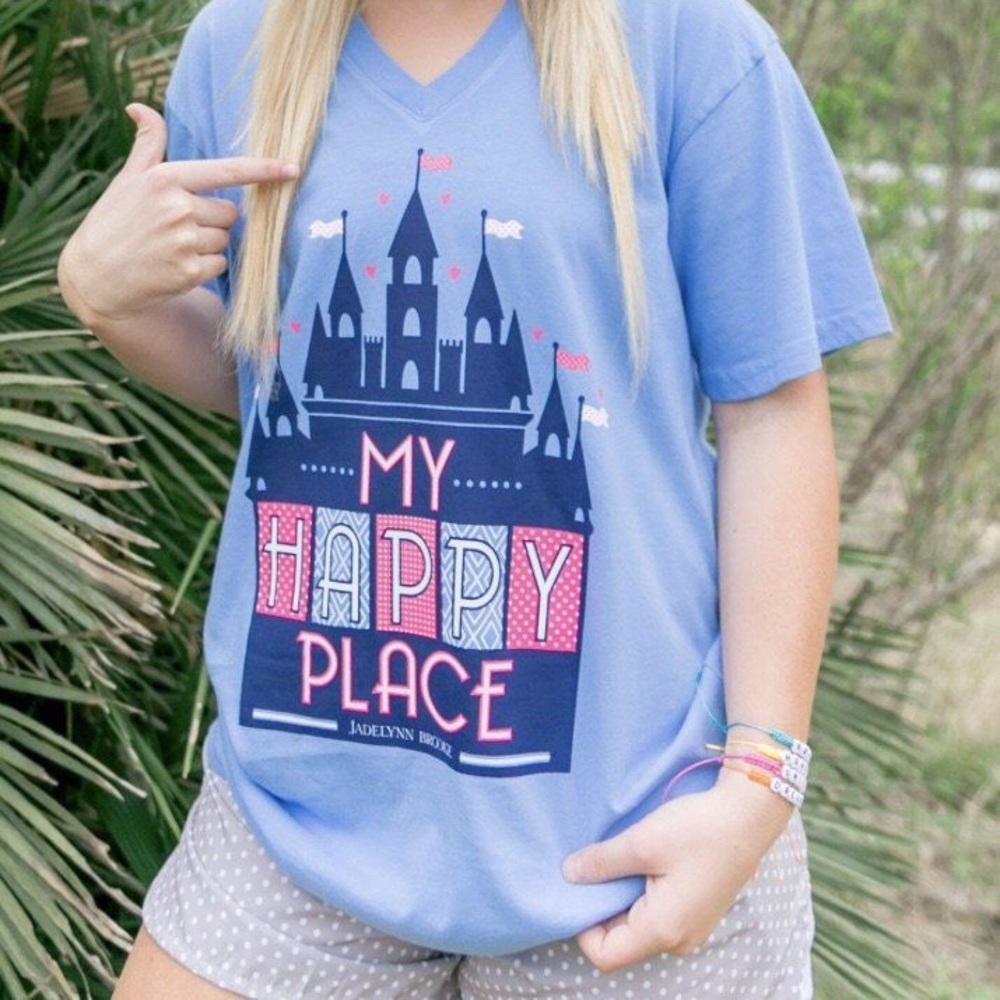 Disney World Castle Happy Place Shirt